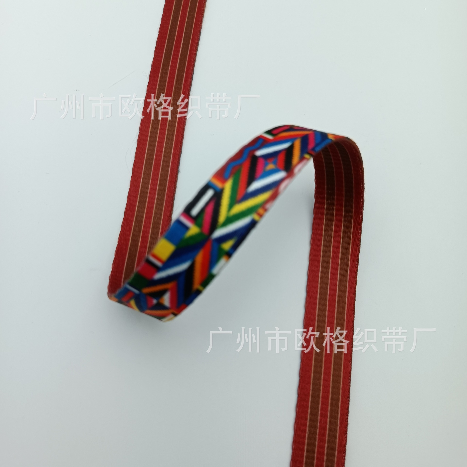 2厘米宽间色条纹热转印加厚织带2cm热转印1.6厚百搭装饰配搭织带