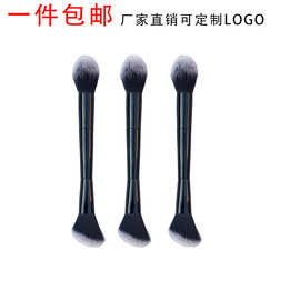 双头化妆刷火苗火焰刷修容刷散粉刷腮红高光刷提亮纤维毛现货工厂