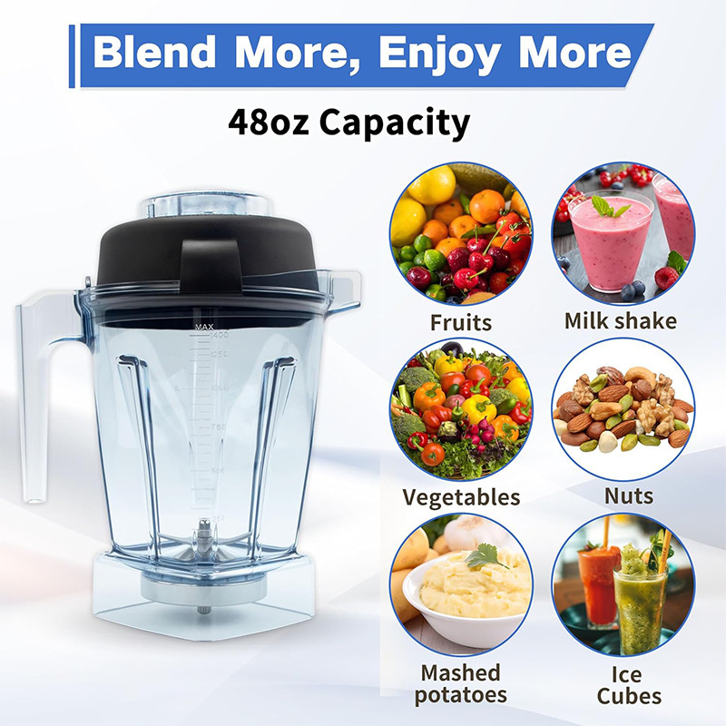 Compatible with Vitamix 48oz 48-Ounce Blender Replacement Cup 5200 5000 6300 Vm0102 Vm Compatible with Vitamix 48oz 48-Ounce Blender Replacement Cup 5200 5000 6300 Vm0102 Vm