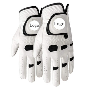Cross-border e-commerce golf gloves men's ball mark sheepskin gloves finger guard training Golfgloves single