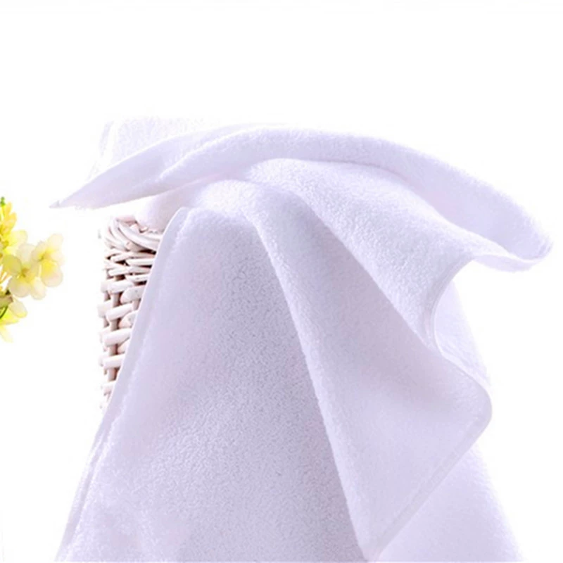 Dark white bath towel, increased thickness, for beauty salons