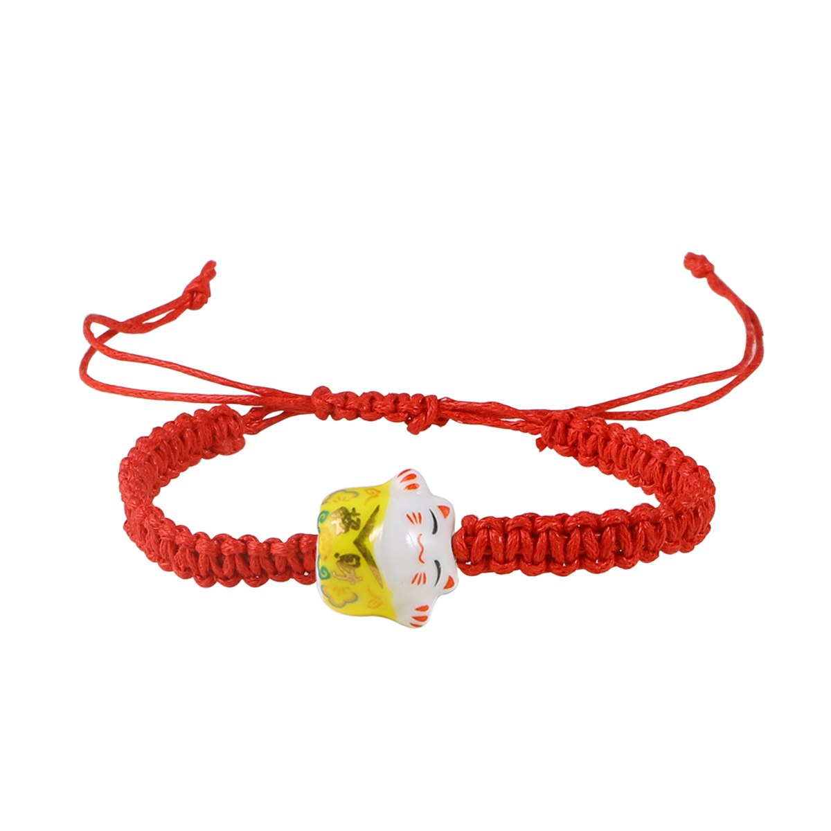 New Lucky Cat Shape Adjustable Size Ceramic Bracelet display picture 3