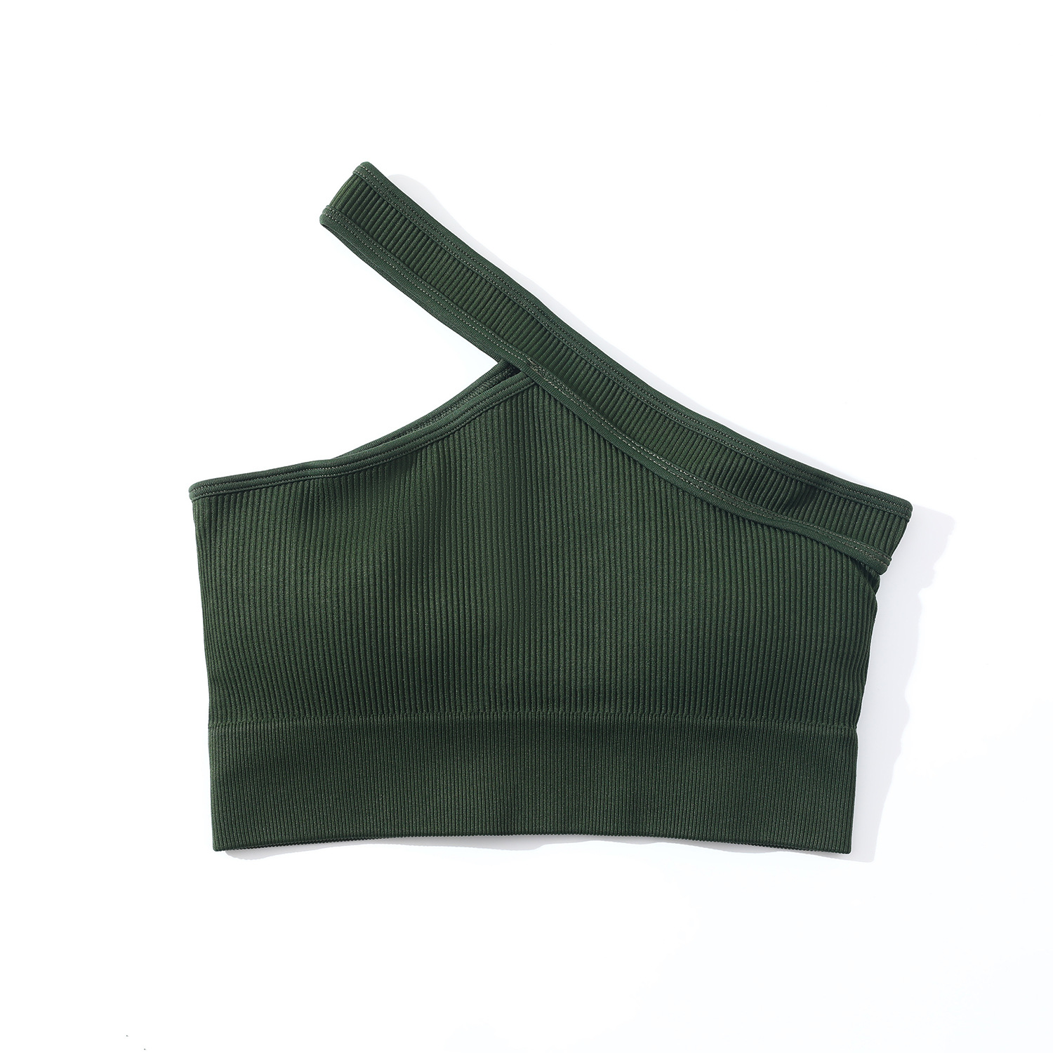 G9215 Army Green-One Shoulder Bra