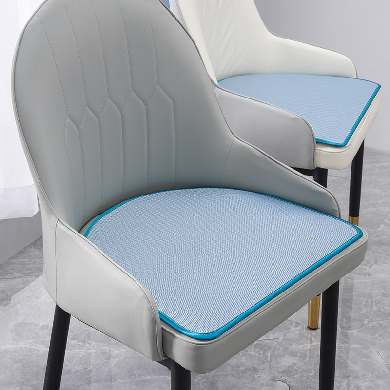 Cojín estera de verano silla de comedor cojín de hielo cojín de silla de verano taburete de lujo ligero transpirable en forma de herradura almohadilla de culata Seda de hielo Nórdico image 11