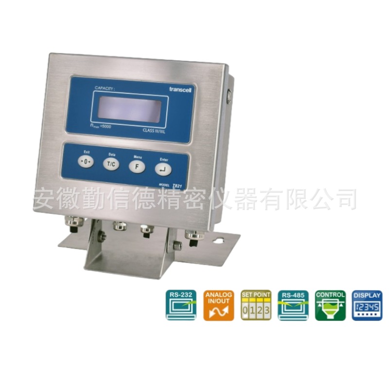 美国进口transcell传力T821工业称重终端高精度信号称量计量仪器
