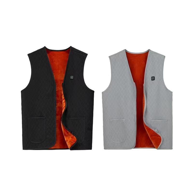 Otoño e invierno transfronterizo Nueva Zona 7 calefacción Chaleco de calefacción eléctrica control de temperatura con un solo clic multi-región Chaleco de calefacción térmica inteligente