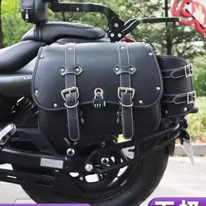 Elektrikli motosiklet yan çantası, retro cəngavər çantası, universal suya davamlı asma çanta