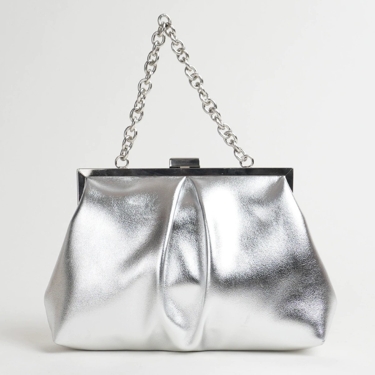 Handheld purse, chain, food bag
