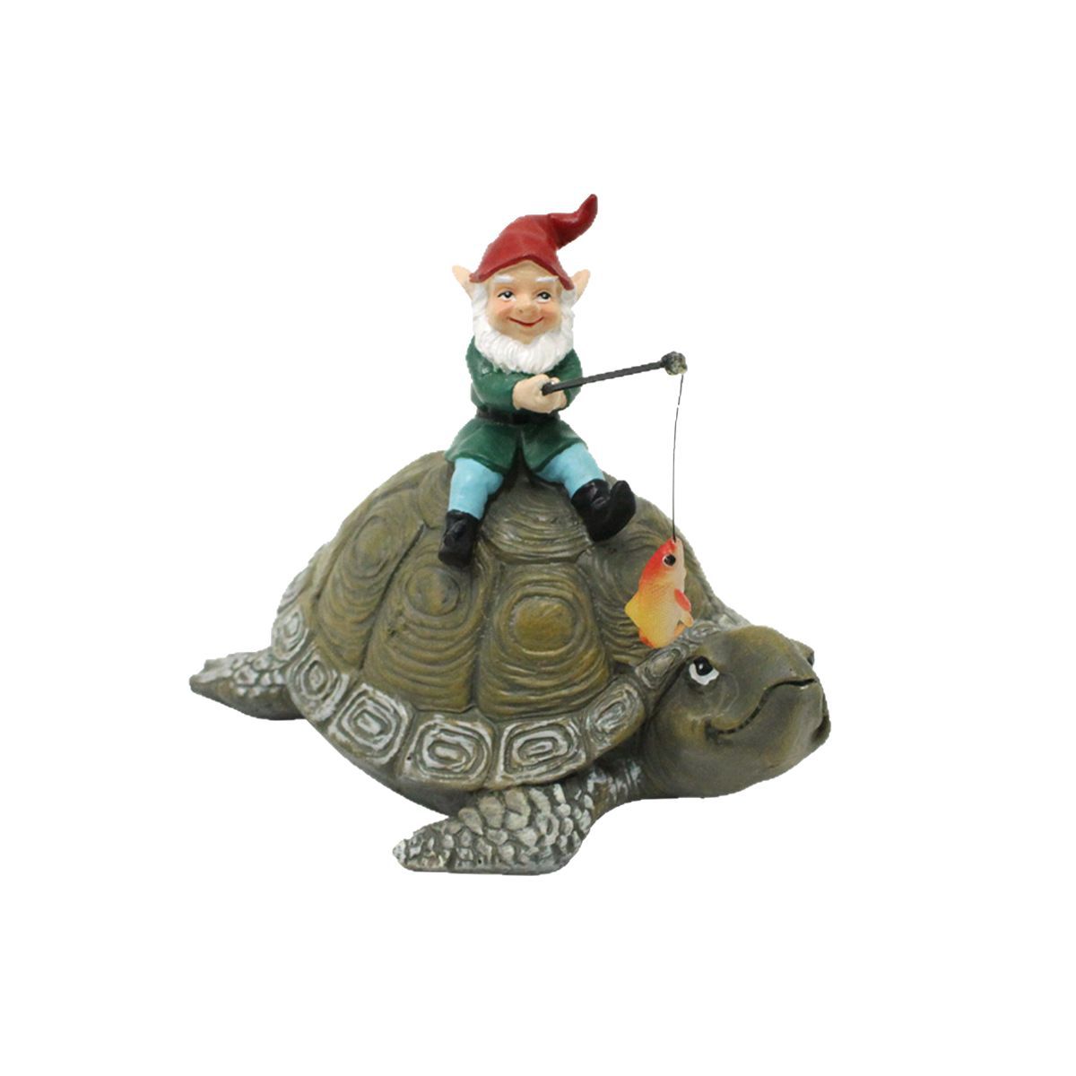  new resin ornaments courtyard decoration gardening gnome mount turtle fishing dwarf statue micro-landscape now