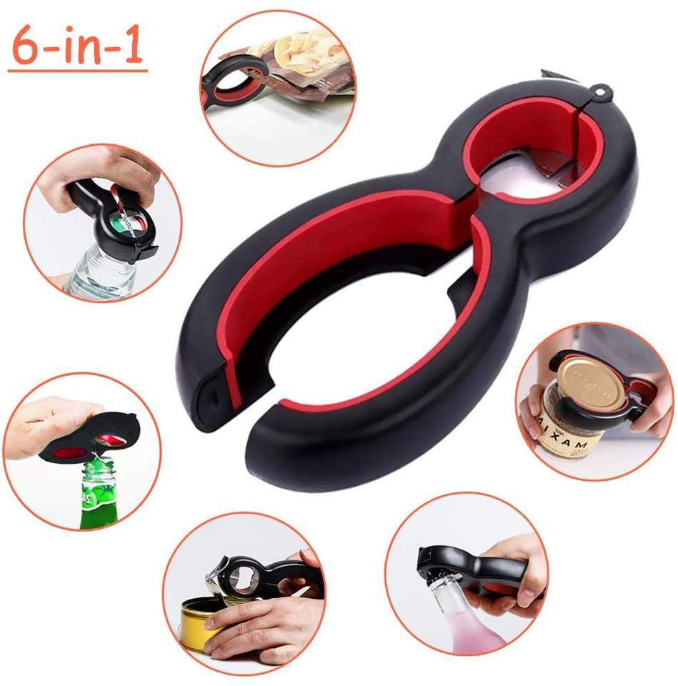 Cross-border multi-functional can opener, bottle opener, corkscrew set of three, beer and wine opener, kitchen small tools