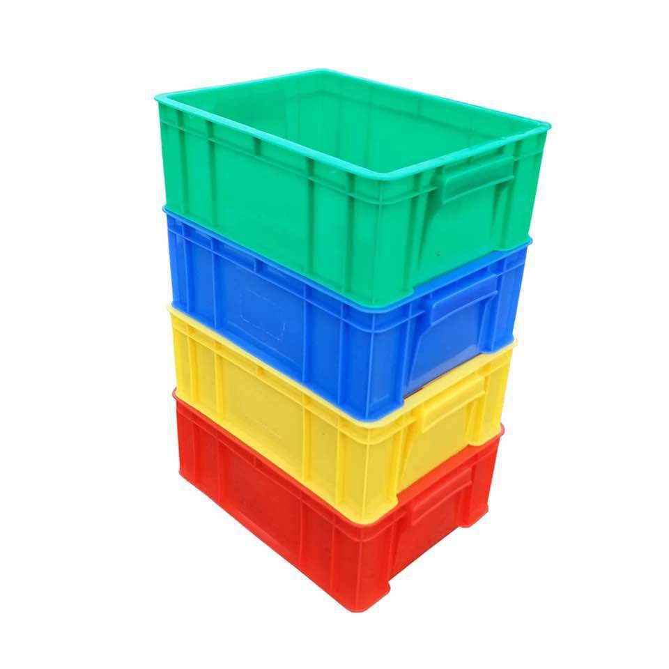 (2개) 턴오버 박스 플라스틱 박스 직사각형 부품 분류 도구 보관 부품 상자 상업용 액세서리 전자 부품 상자