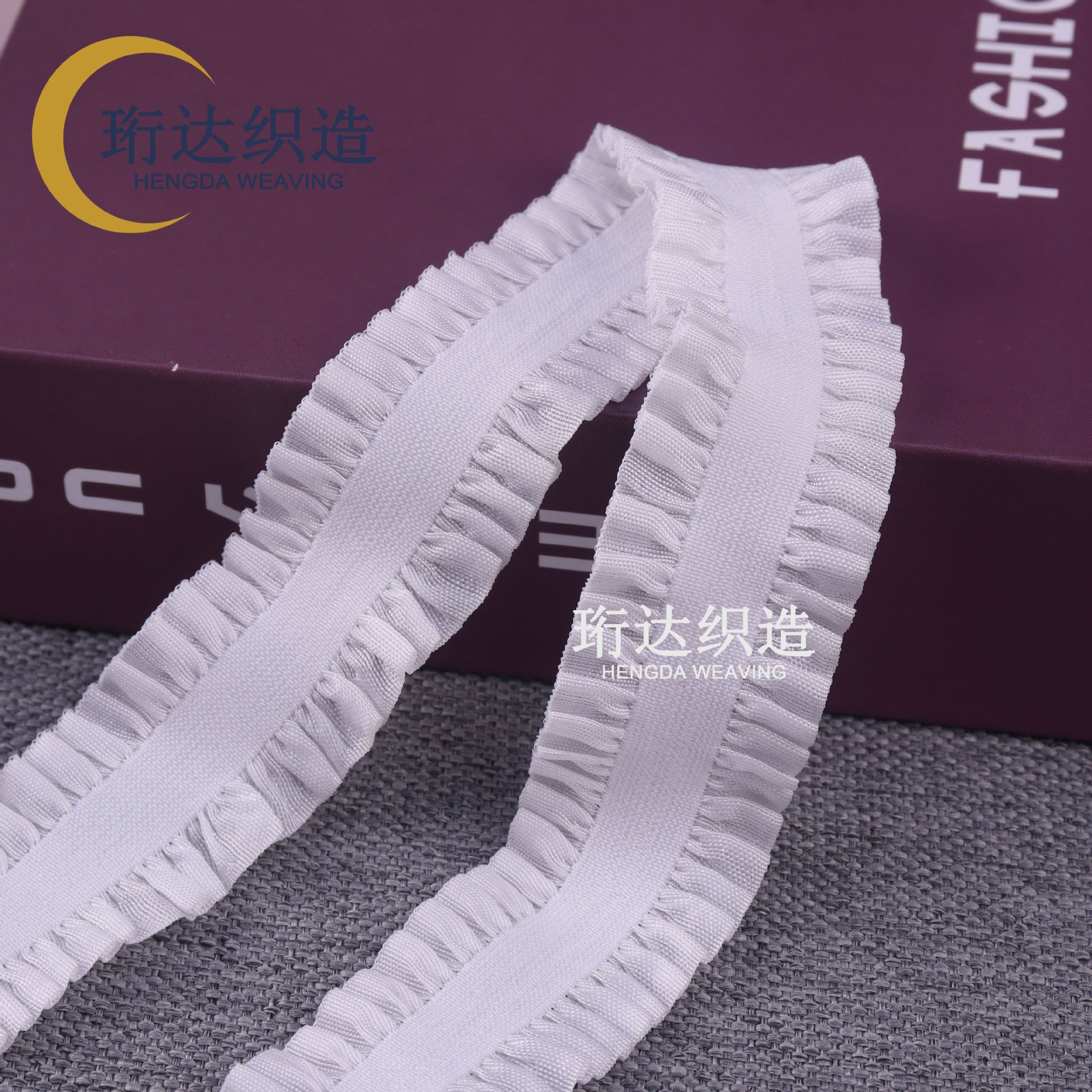 (흰색) 2.0cm 양측 방귀 (6853)