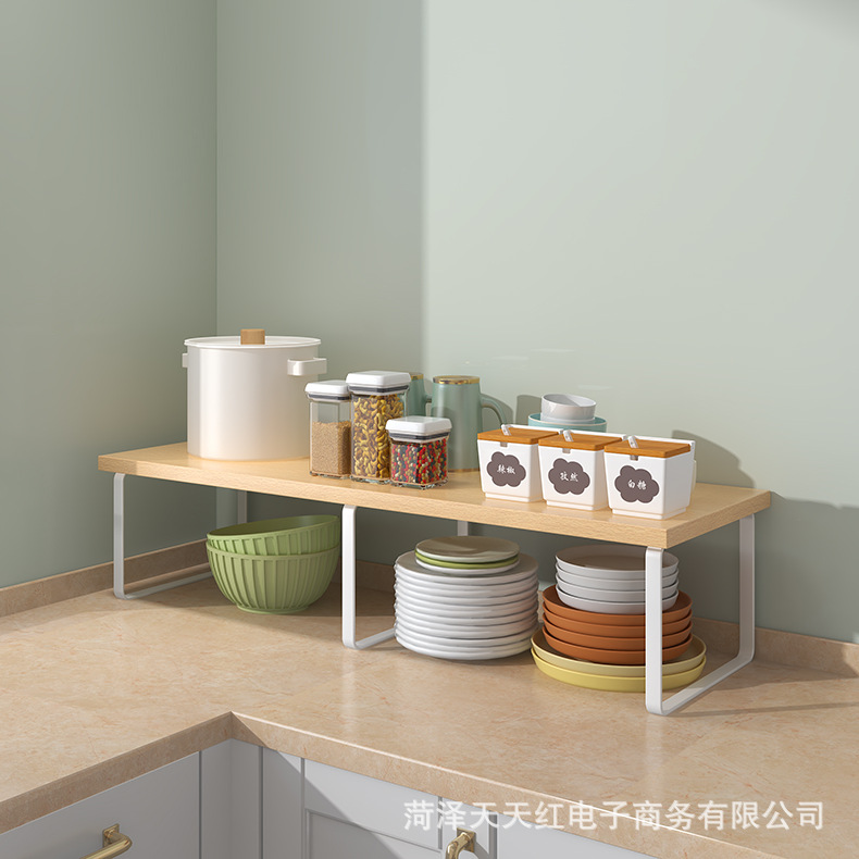 Log color+white shelf
