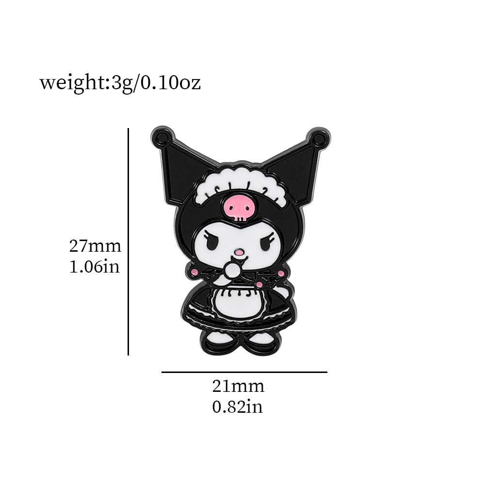 Venta caliente cien Sanrio serie de metal broche de dibujos animados coolomi Yugui perro KT gato todo-fósforo de moda insignia