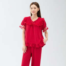 A类女士蕾丝睡衣三件套舒适可外穿25年新款下游热卖款家居服