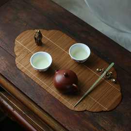 2021新款 竹编茶垫  茶席 主人席 日式禅意榻榻米茶道茶具配件
