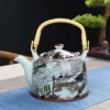 Blue bottom Qingming single pot