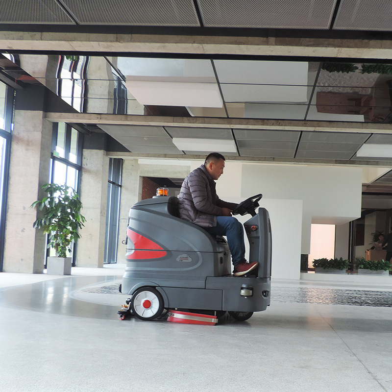 高美S130智慧型洗地车 物流仓储机械厂车间洗地机 灰尘颗粒扫地车
