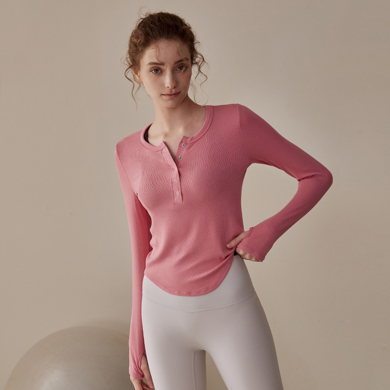 High-End Yoga Clothes for Women 2025 New Spring & Fall Long-Sleeved Professional Training Running Suit Sports Fitness Clothes Tops