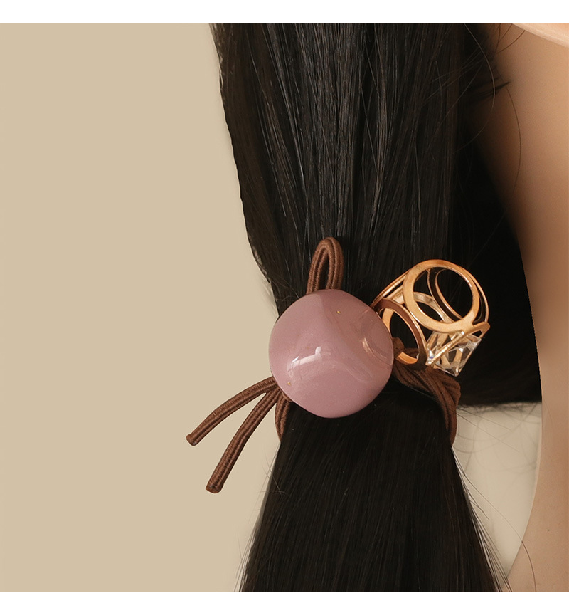 Korean Simple Geometric Hair Ring display picture 1