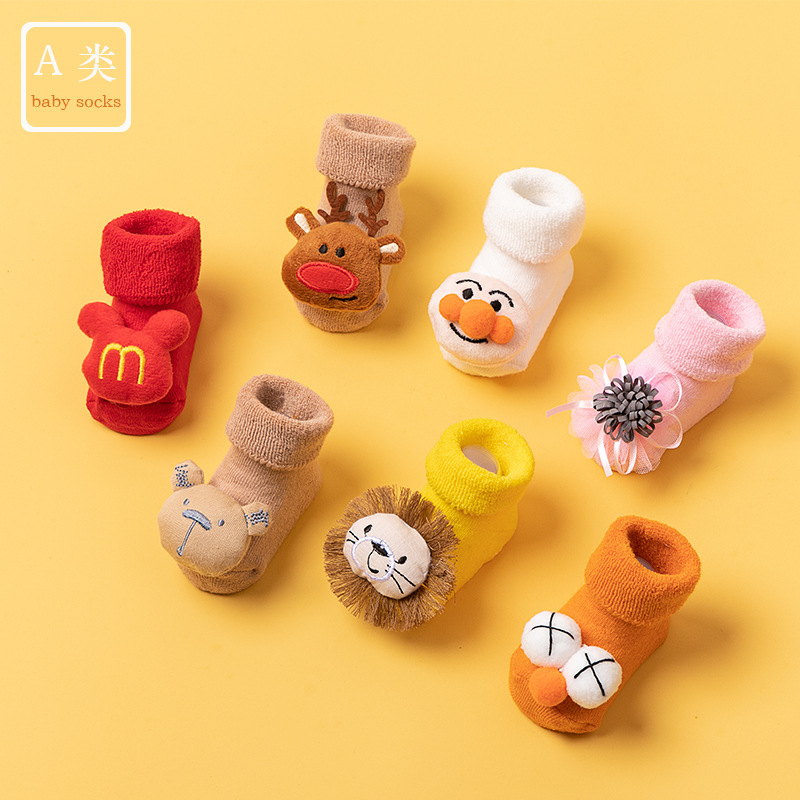 Baby's Thickened Doll Terry Socks for Autumn and Winter
