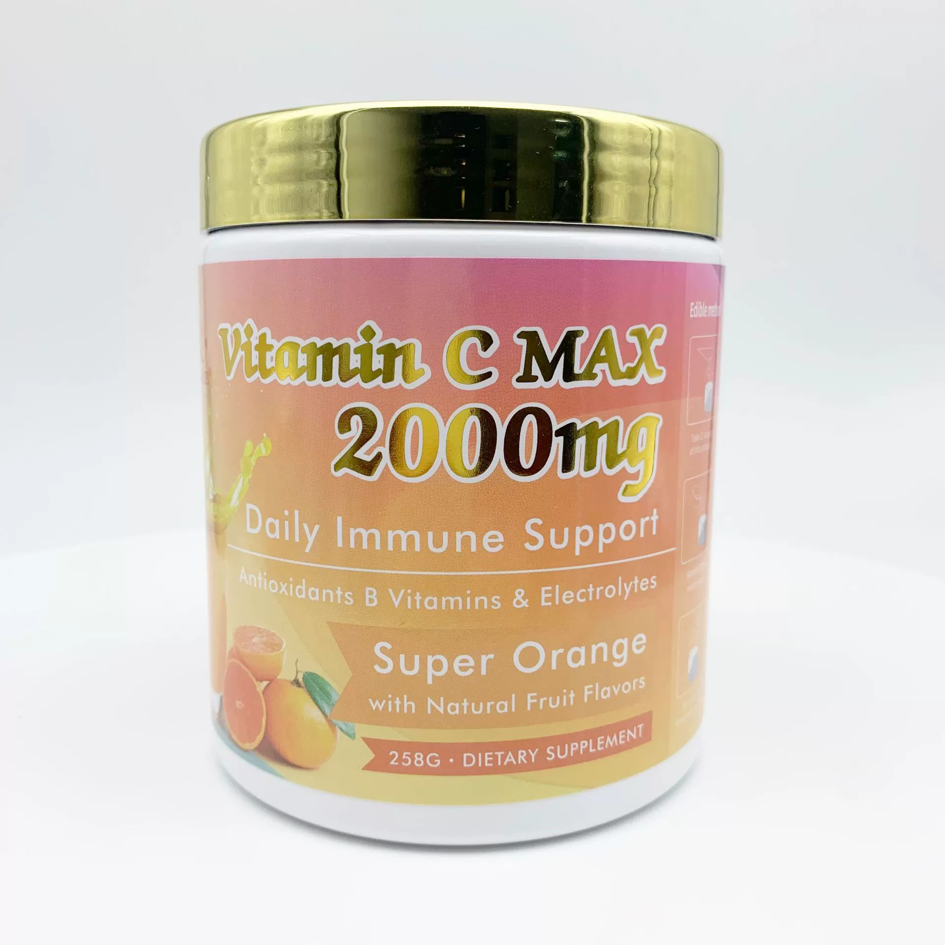 Трансграничный Amazon vitamin C2000 powder спот Витамин C2000 порошок 258g консервированный