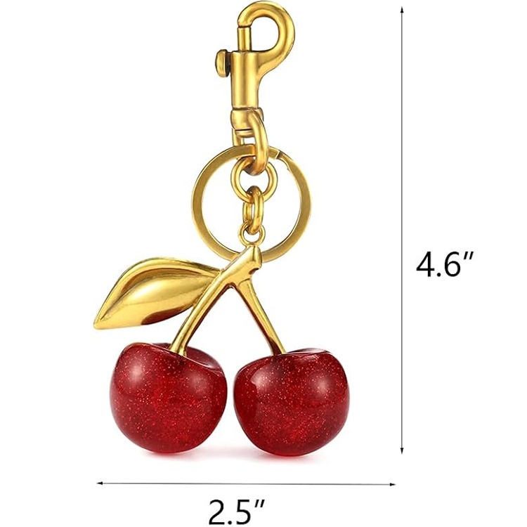 1 Piece Resin Cherry Bag Charms display picture 4