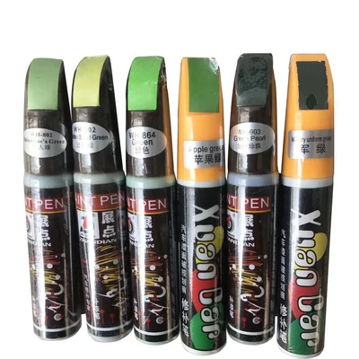 Moli Green Series Car Touch-Up Pen, Car Paint Scratch Repair Pen, Black, White, Red, Silver, Gray, Blue, Gold, Brown, Yellow (Avtomobil boya qələmləri)