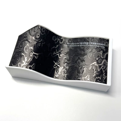 Car Pet Electroplated Color-Changing Film for Body Decoration and Interior Modification, Metaverse Ghost Matte Black Car Color-Changing Film (Auto Color Change Film) - pet-matte-electroplating-ghost-tungsten-steel-gray-152m17mroll-supports-slitting