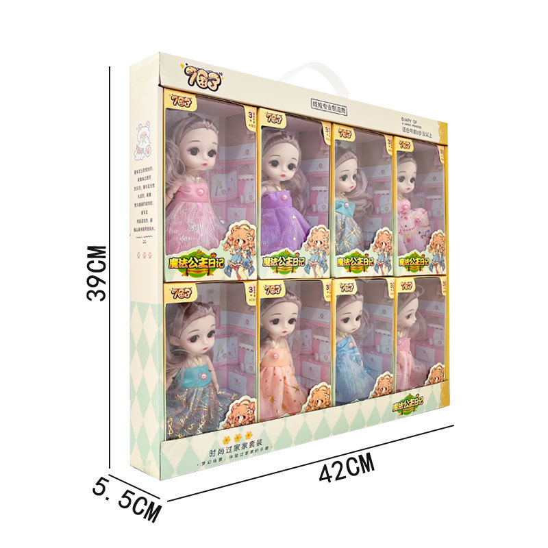Juguetes infantiles y niñas conjuntos de muñecas lindas Lolly Barbie muñecas intercambiables caja de regalos al por mayor