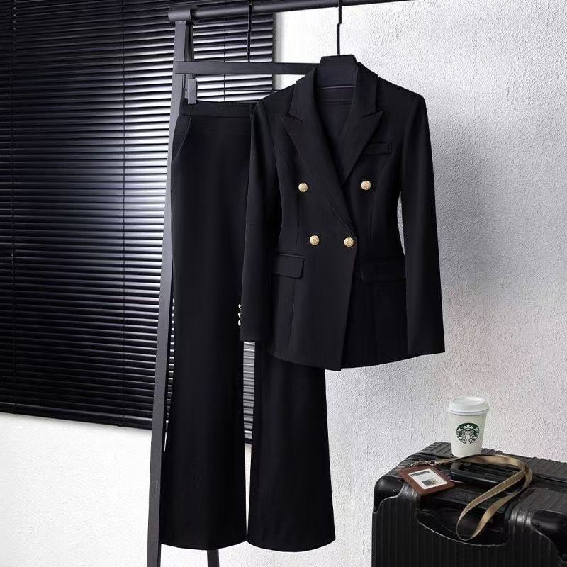 Formal suit, college student jacket, business interview attire, elegant workwear, new spring/autumn professional suit set for women
