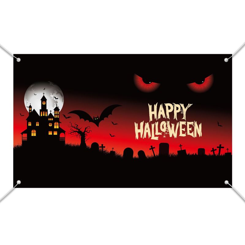 国境を越えた新しい背景布ハロウィーン城装飾パーティーのテーマ室内灯にろうそくがついている|undefined