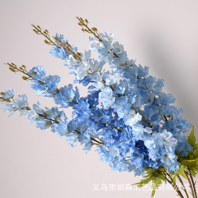 Simulated flower large delphinium wedding celebration road guide…