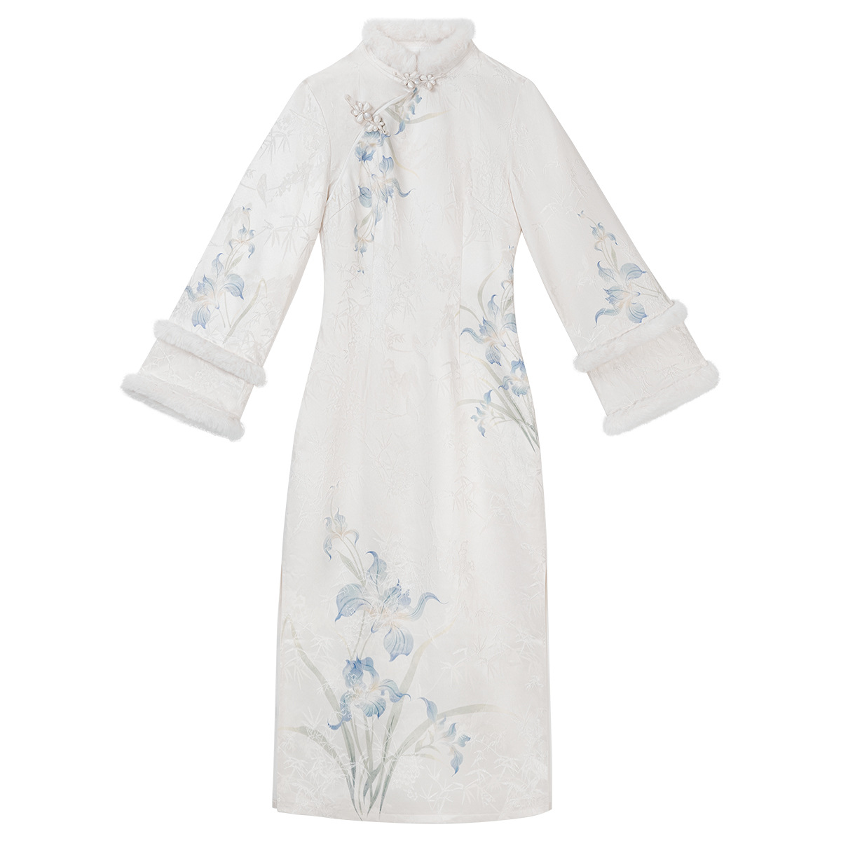 Diseño original Iris belleza nueva ropa de mujer china estilo nacional diario nuevo otoño invierno cheongsam X160