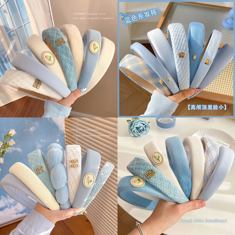 2026 New Dopamine High-Top Headband for Women, Sponge Headband for Washing Face, Daily Wear, Non-Tightening Hair Accessory