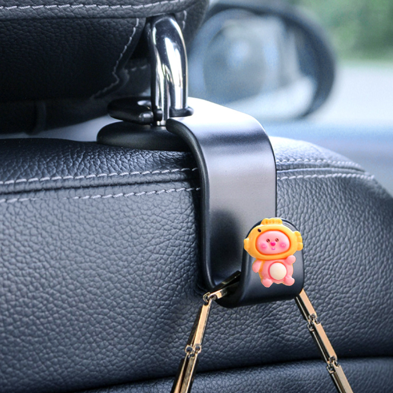 Nuevo adorno de coche de resina linda adorno de pantalla de navegación de consola central de coche de dibujos animados creativo adorno de cabeza