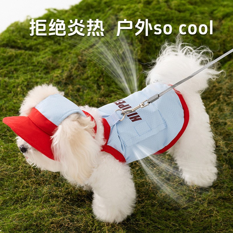 Perros de verano, perros medianos y grandes, ropa fresca y fresca, traje con capucha, chaleco para perros Golden Retriever Satsuma, ropa para perros