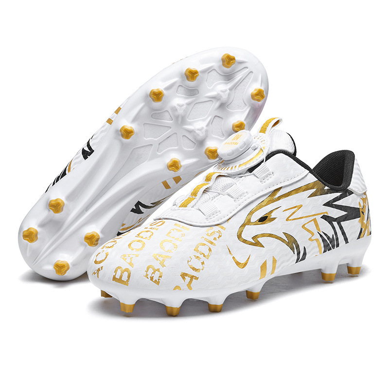 Zapatos de Fútbol Infantiles con Cierre Giratorio de Gamuza y TPR Transpirables para Entrenamiento