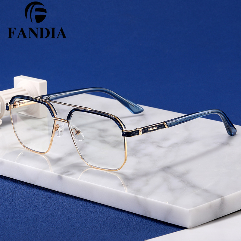 97735 nuevas gafas cuadradas tendencia de gafas cuadradas de alto nivel, gafas de miopía con grados para hombres