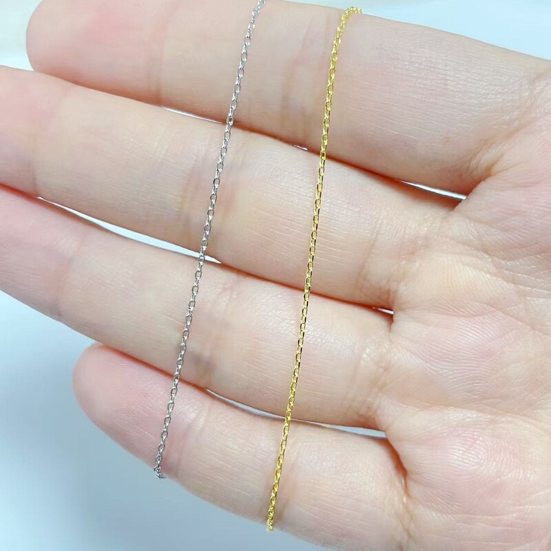 Xiaohongshu's Popular S925 Sterling Silver 18K Gold Cross Pattern Fine Bracelet, Ultra-Thin Style, Dazzling Stackable Exquisite Hand Jewelry
