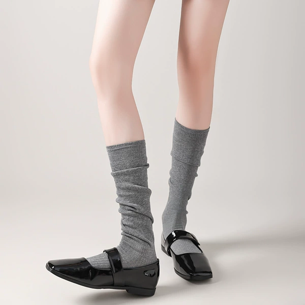 9951 calf one sock two wear light gray