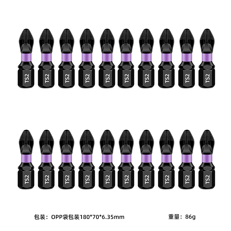 Puntas Phillips magnéticas fuertes antideslizantes para uso transfronterizo, puntas de acero S2 de alta dureza, puntas para taladro eléctrico, puntas para taladro manual y puntas para destornillador neumático.