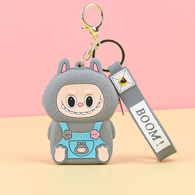 新しいラブブキーホルダーミニ財布漫画シリコン製小型財布イヤホンバッグ収納バッグ斜め掛けバッグ|undefined