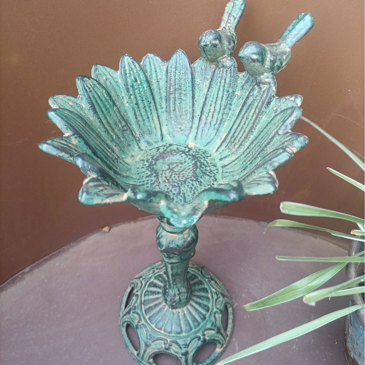 주철 이중 새 꽃잎 녹색 노화