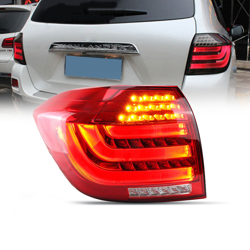 适用于丰田12-14款汉兰达尾灯总成改装LED高亮刹车行车转向后尾灯