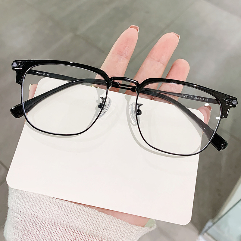 理工男半枠眼鏡近視男金は度数がある|undefined