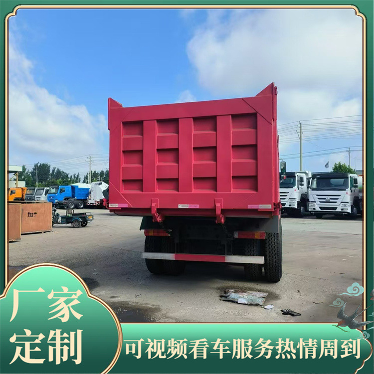 出口豪沃后八轮自卸车 翻新10轮渣土车6×4工程翻斗土方车价格