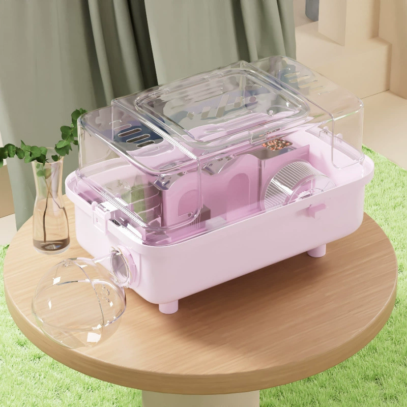 Si Golden Bear Deluxe Вилла с акрилом прозрачный хомяк специальный ящик для разведения дешевый выход в переносную клетку