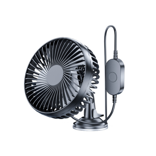 Car fan car electric fan 12V/24v universal high wind silent rotatable home and car dual-purpose fan