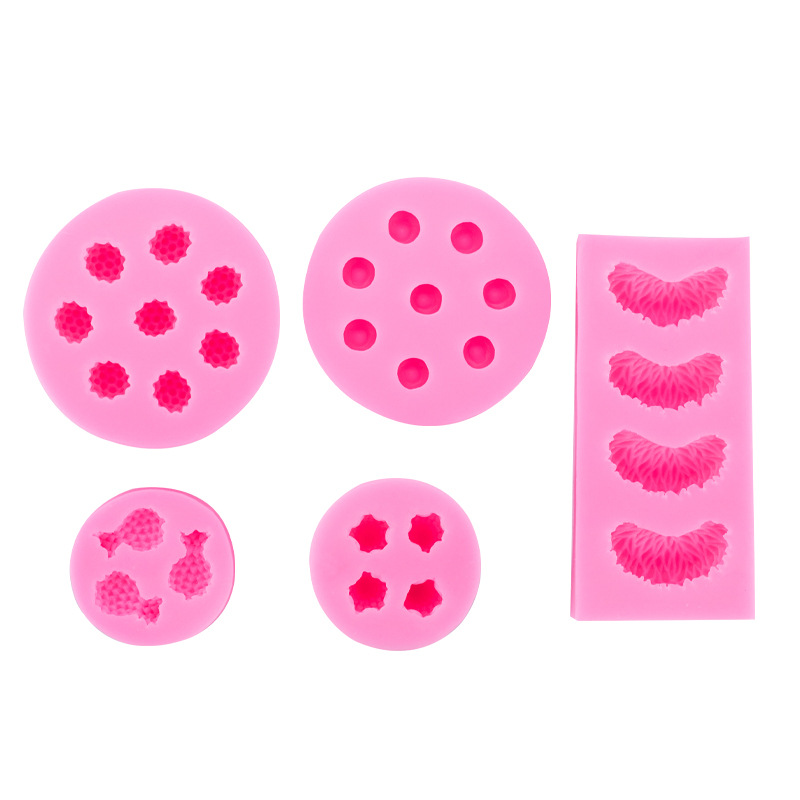 Simulación tridimensional fruta molde de silicona traje Fondant chocolate ritmo seco decoración de la torta Accesorios